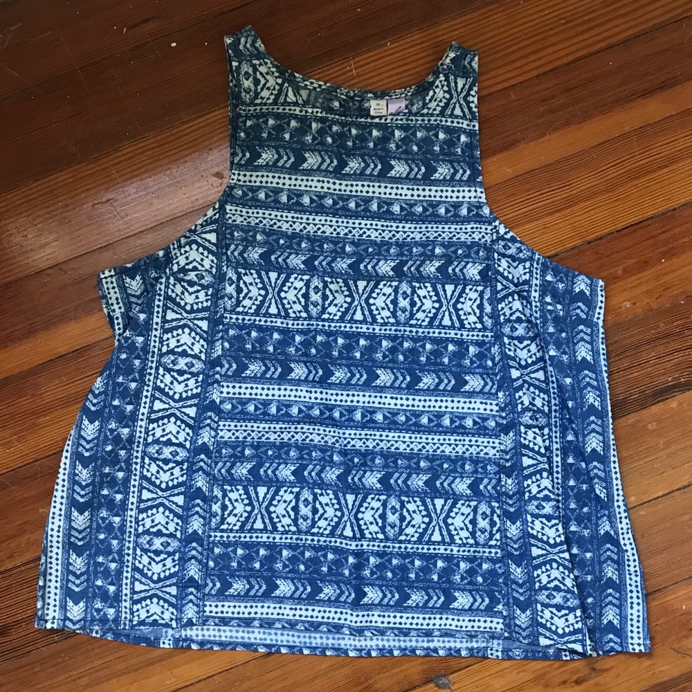 Tribal print top